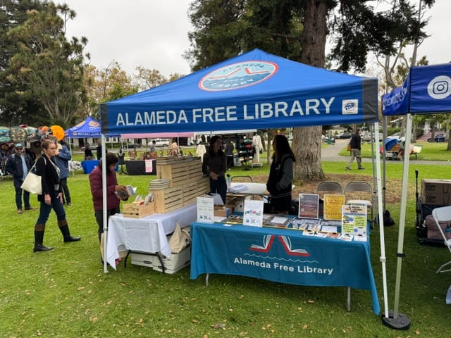 West End Library Manager Giuliano Costantini and Library Board members Debbie Gibbons and Dimple Kanji represented the Library at Blues, Brews & BBQ.