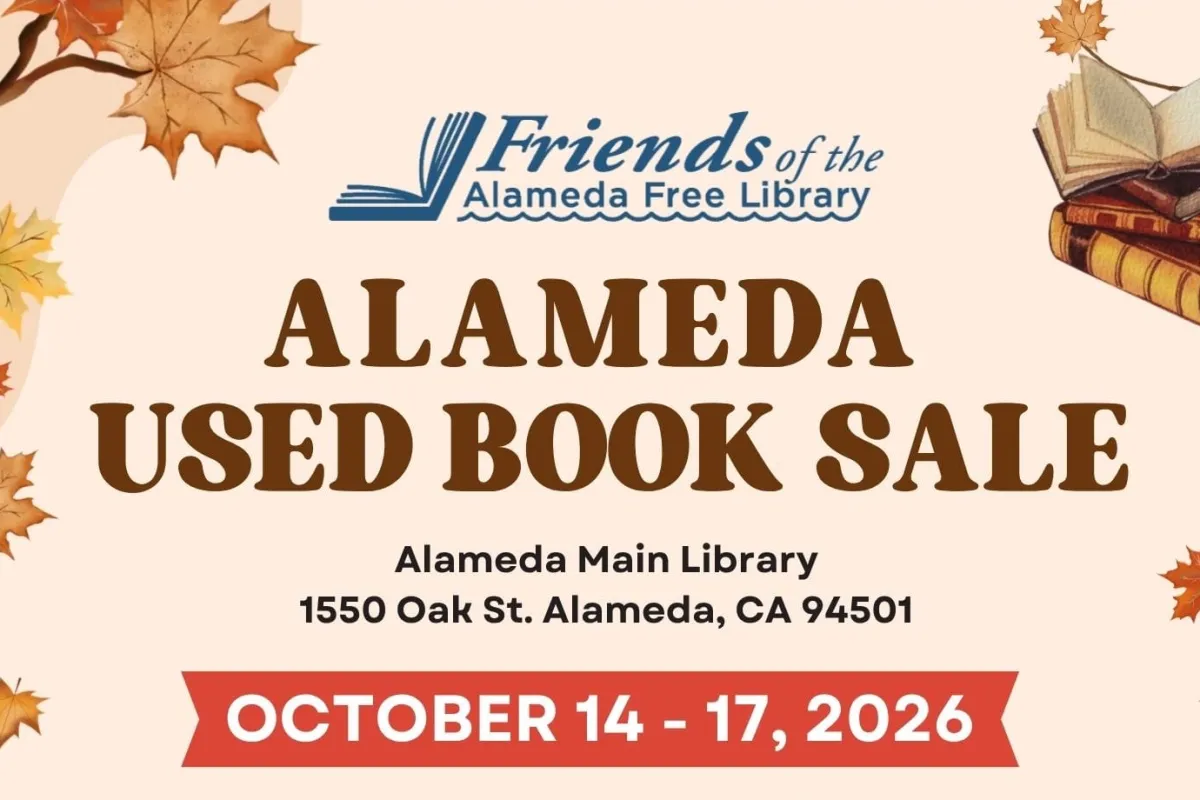 Upcoming: Alameda Used Book Sale, Art Docent Talk + Halloween Pumpkin Contest 🎃
